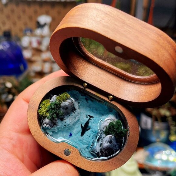 Handmade Other - Miniature landscape Model Special Proposal Ring box